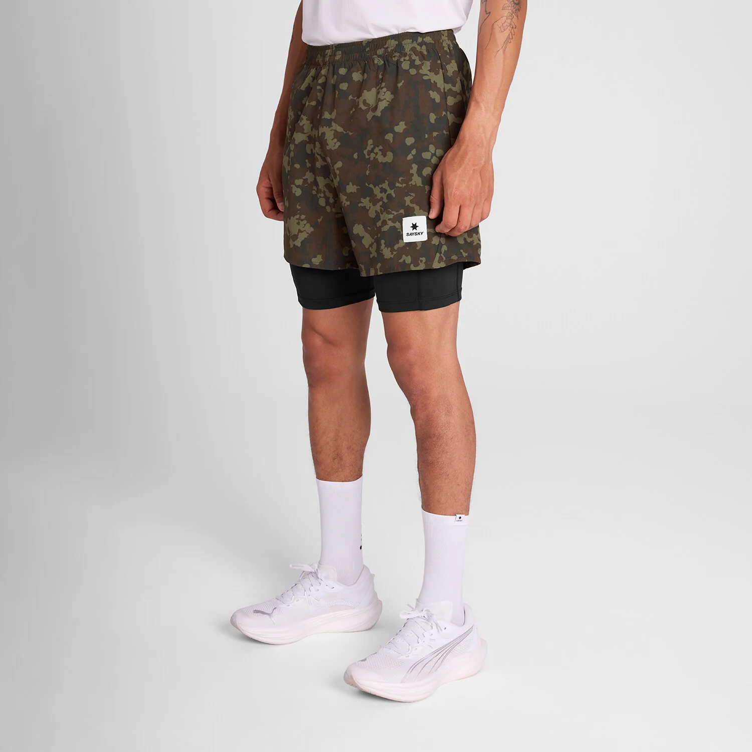 Camo Pace 2 in 1 Shorts 5'' - Image 2